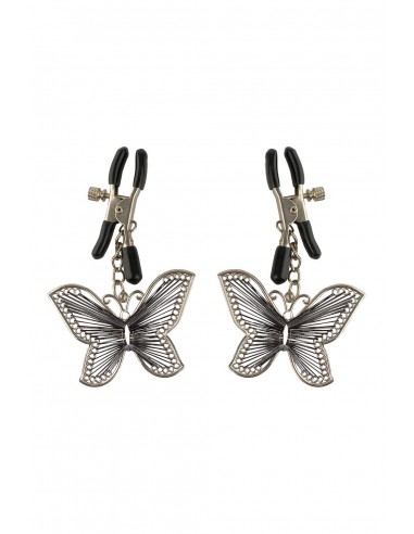 FETISH FANTASY SERIES BUTTERFLY NIPPLE CLAMPS SILVER