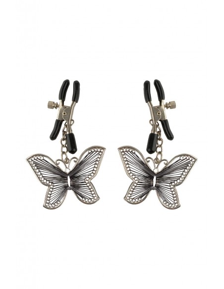 FETISH FANTASY SERIES BUTTERFLY NIPPLE CLAMPS SILVER