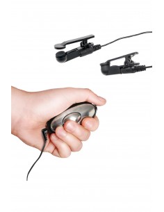 FETISH FANTASY SERIES SHOCK THERAPY NIPPLE CLAMPS BLACK