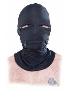 FETISH FANTASY SERIES ZIPPER FACE HOOD BLACK