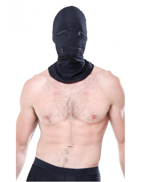 FETISH FANTASY SERIES ZIPPER FACE HOOD BLACK