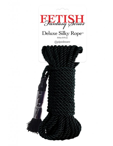 FETISH FANTASY SERIES DELUXE SILK ROPE BLACK