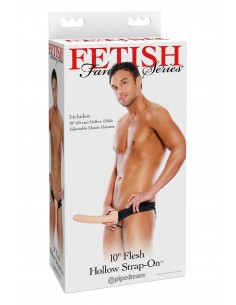 FETISH FANTASY SERIES 10 INCH HOLLOW STRAP-ON LIGHT 2