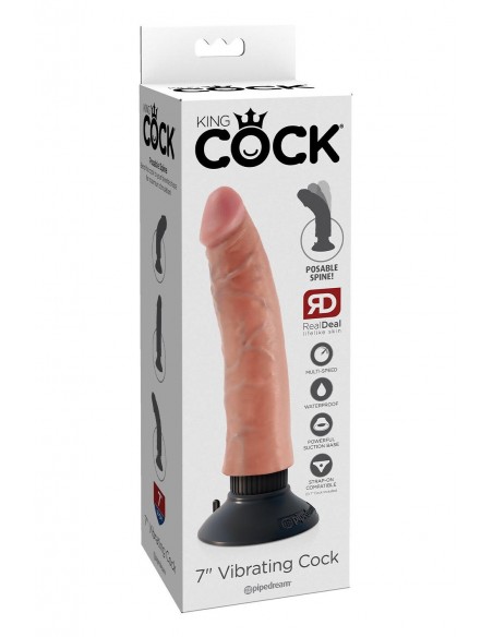 KING COCK 7 INCH VIBRATING COCK LIGHT