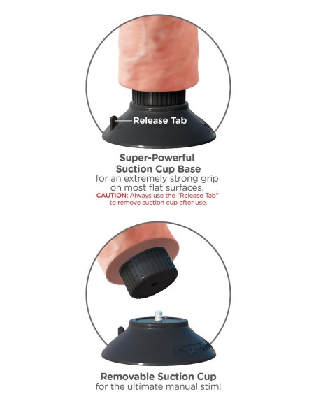 KING COCK 9 INCH VIBRATING COCK WITH BALLS LIGHT