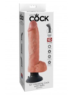KING COCK 10 INCH VIBRATING COCK WITH BALLS LIGHT 2
