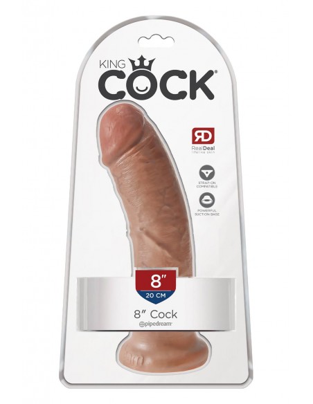 KING COCK 8 INCH COCK TAN