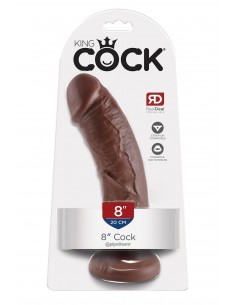 KING COCK 8 INCH COCK BROWN 2