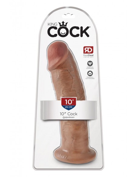 KING COCK 10 INCH COCK TAN