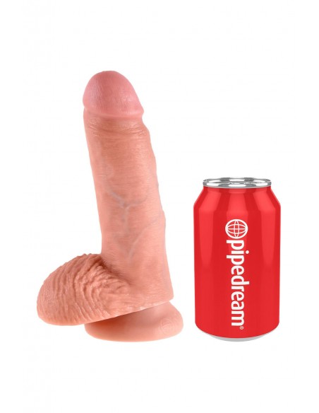 KING COCK 7 INCH COCK WITH BALLS LIGHT