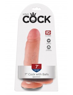 KING COCK 7 INCH COCK WITH BALLS LIGHT 2