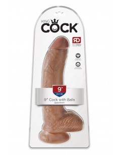 KING COCK 9 INCH COCK WITH BALLS TAN 2