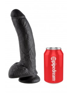 KING COCK 9 INCH COCK WITH BALLS BLACK