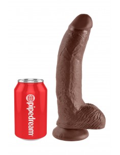 KING COCK 9 INCH COCK WITH BALLS BROWN