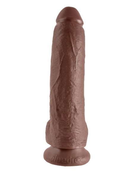KING COCK 9 INCH COCK WITH BALLS BROWN