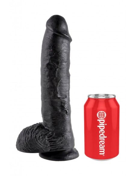 KING COCK 10 INCH COCK WITH BALLS BLACK