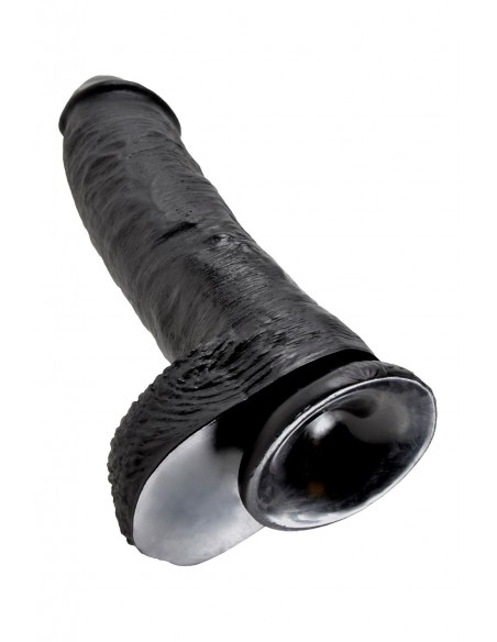 KING COCK 10 INCH COCK WITH BALLS BLACK