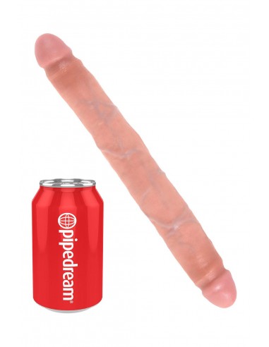 KING COCK 12 INCH SLIM DOUBLE DILDO LIGHT