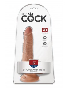 KING COCK 6 INCH COCK WITH BALLS LIGHT 2