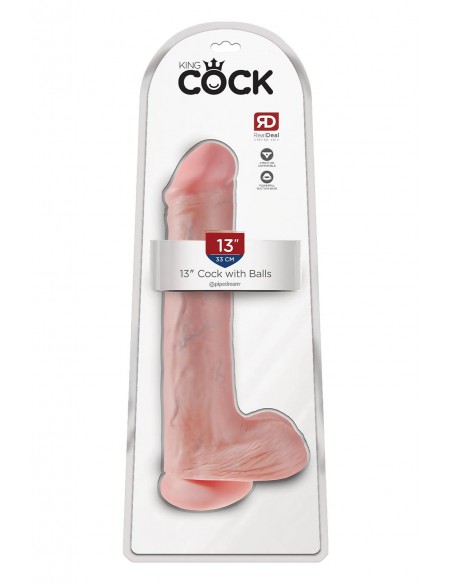 KING COCK 13 INCH COCK WITH BALLS LIGHT