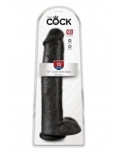 KING COCK 15 INCH COCK WITH BALLS BLACK 2