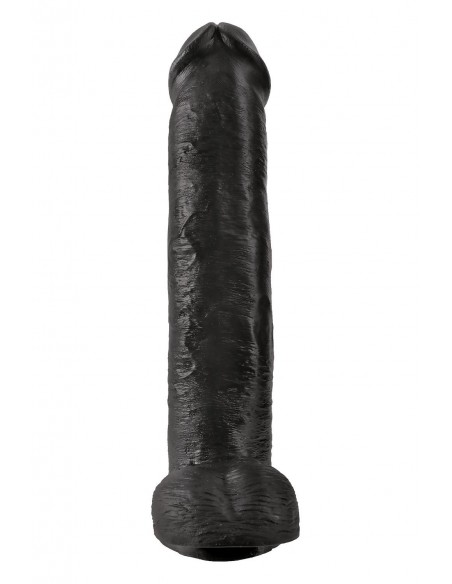 KING COCK 15 INCH COCK WITH BALLS BLACK