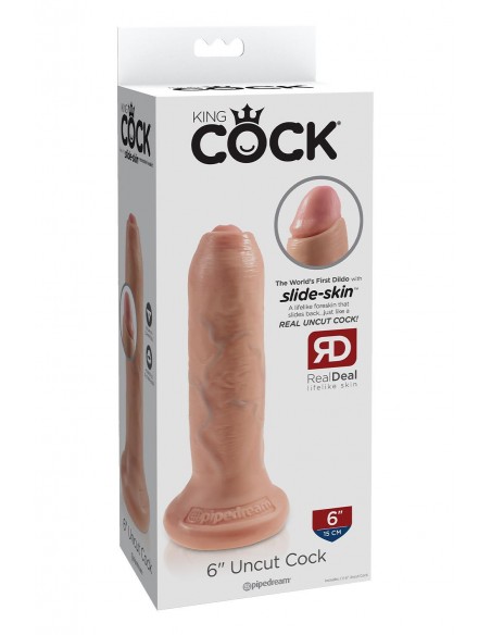 KING COCK 6 INCH UNCUT LIGHT