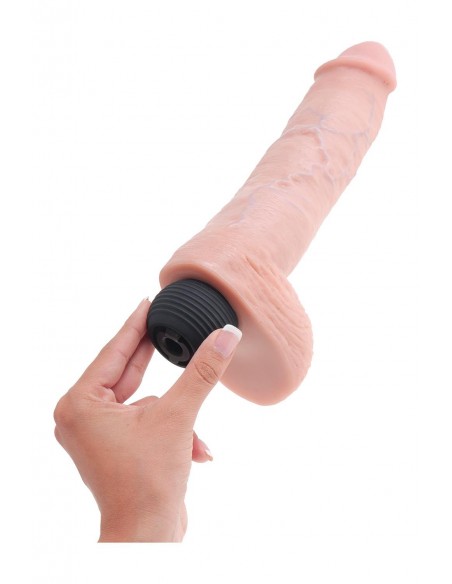 KING COCK 10 INCH SQUIRTING COCK WITH BALLS LIGHT