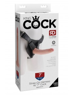 KING COCK STRAP ON HARNESS WITH 7 INCH COCK LIGHT 2
