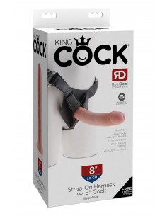 KING COCK STRAP ON HARNESS WITH 8 INCH COCK LIGHT 2