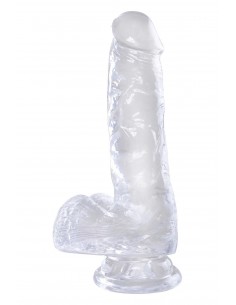 KING COCK CLEAR 6 INCH COCK WITH BALLS CLEAR