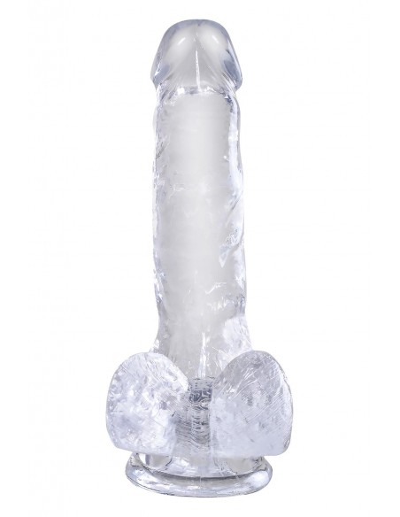 KING COCK CLEAR 6 INCH COCK WITH BALLS CLEAR