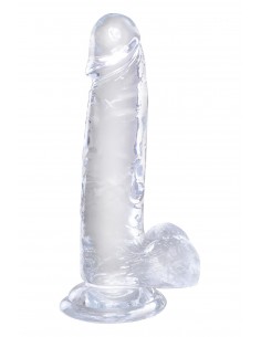 KING COCK CLEAR 7 INCH COCK WITH BALLS CLEAR