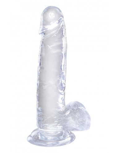KING COCK CLEAR 7 INCH COCK WITH BALLS CLEAR