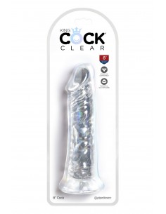 KING COCK CLEAR 8 INCH CLEAR 2
