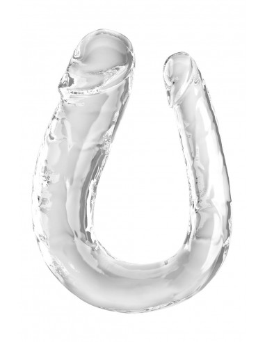 KING COCK CLEAR LARGE DOUBLE TROUBLE CLEAR