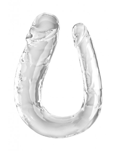 KING COCK CLEAR LARGE DOUBLE TROUBLE CLEAR