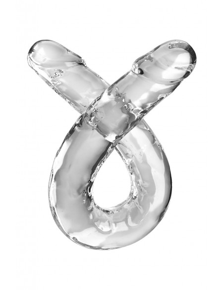 KING COCK CLEAR 18 INCH DOUBLE DILDO CLEAR