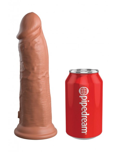 KING COCK ELITE 8 INCH DUAL DENSITY SILICONE COCK TAN