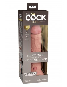 KING COCK ELITE 8 INCH DUAL DENSITY SILICONE COCK LIGHT 2