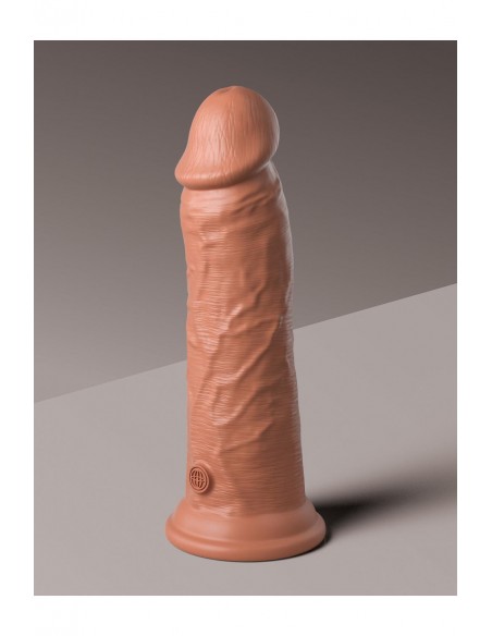 KING COCK ELITE 8 INCH DUAL DENSITY SILICONE COCK TAN
