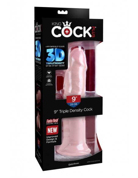 KING COCK PLUS 9 INCH TRIPLE DENSITY COCK LIGHT