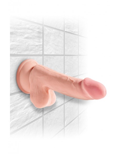 KING COCK PLUS 6.5 INCH TRIPLE DENSITY COCK WITH BALLS LIGHT