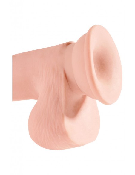 KING COCK PLUS 7.5 INCH TRIPLE DENSITY COCK WITH BALLS LIGHT