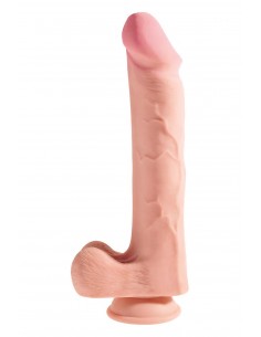 KING COCK PLUS 12 INCH TRIPLE DENSITY COCK WITH BALLS LIGHT