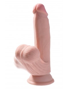 KING COCK PLUS 7 INCH TRIPLE DENSITY COCK WITH SWINGING BALLS LIGHT
