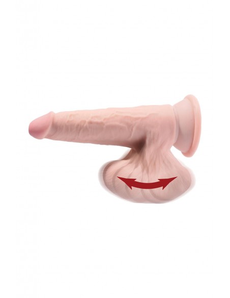 KING COCK PLUS 7 INCH TRIPLE DENSITY COCK WITH SWINGING BALLS LIGHT