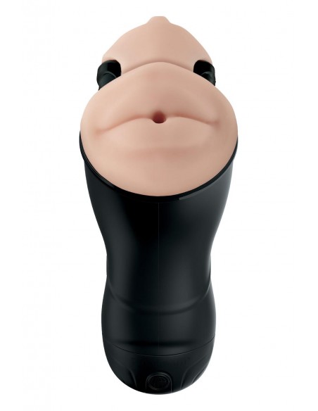 PDX ELITE DOUBLE PENETRATION VIBRATING STROKER LIGHT