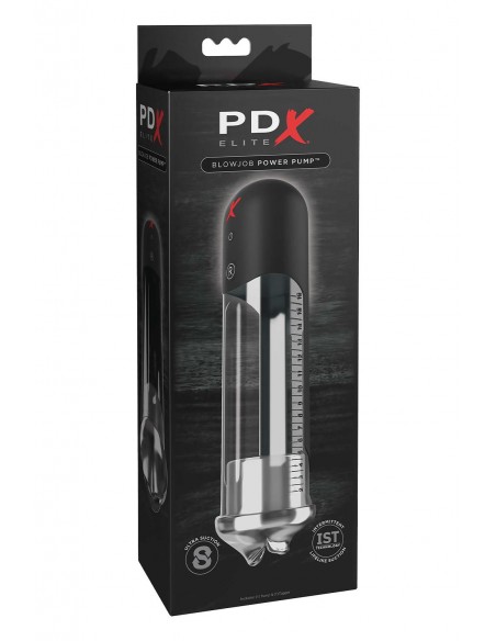 PDX ELITE BLOWJOB POWER PUMP CLEAR