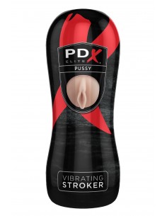 PDX ELITE VIBRATING PUSSY STROKER LIGHT